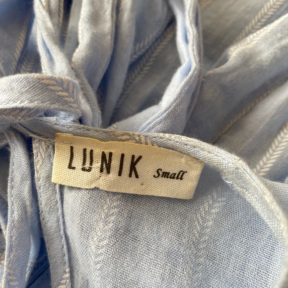 Light blue flowy open back mini dress - Picture 4 of 4